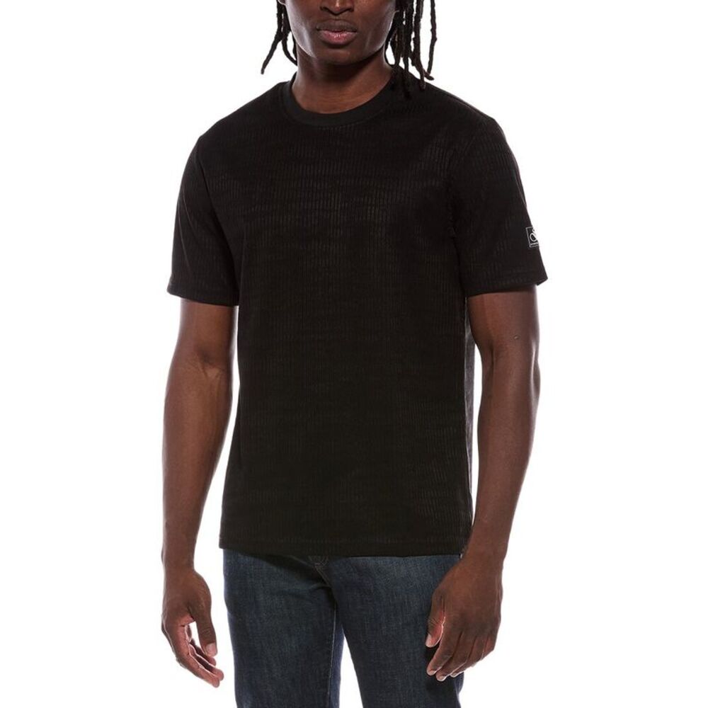 Scotch & Soda Mens  Jacquard T-Shirt, Blue